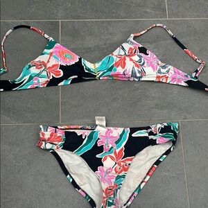 Trina Turk Black and Pink Bikini Swimwear
